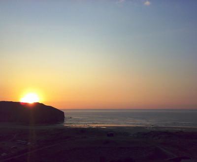 y para acabar el día puestazo...de sol!!
