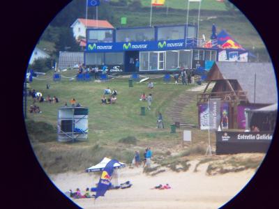 el poblado desde la playa...