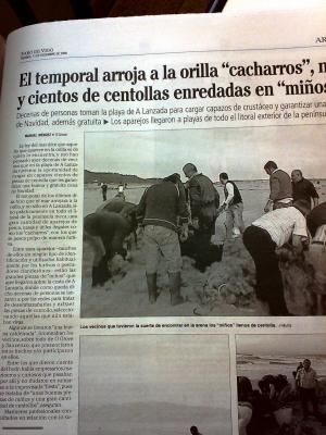 y viendo las noticias del periodico...